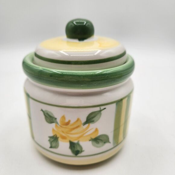 Royal Norfolk Tea Set 4 Pc Green Yellow Rose Tea Pot Sugar Creamer Napkin Holder - Picture 14 of 16